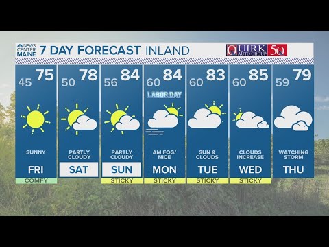 NEWS CENTER Maine Weather Video Forecast