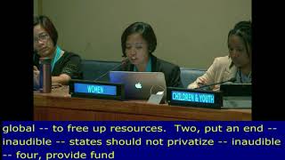 Eni Lestari’s QA Response on “Investing in and financing for SDGs”. UN Web TV - http://webtv.un.org