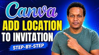 HOW TO ADD LOCATION ON CANVA INVITATION CARD