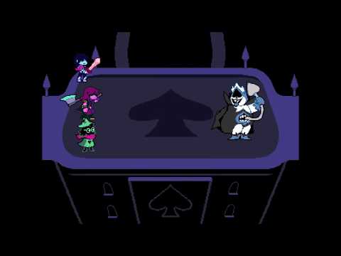 Deltarune - King Boss Fight Overthrow/Pacifist Ending(Full Fight + Cutscenes)