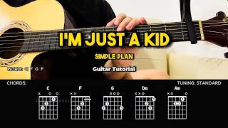 I'm Just A Kid - Simple Plan | Easy Guitar Tutorial For Beginners (CHORDS & LYRICS) #guitarlesson