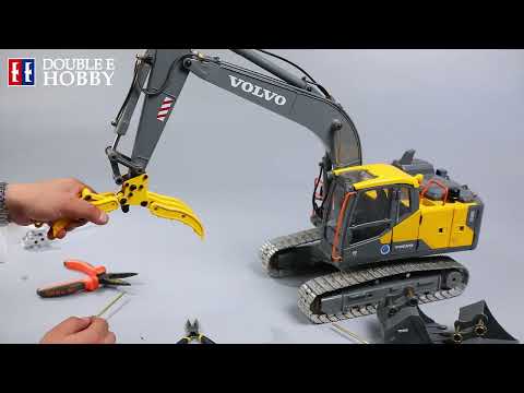 Volvo RC Excavator E010 and E111 Grapple Installation Part 2 | Double E Hobby