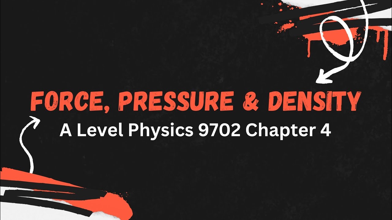 Ch4: Forces, Density and Pressure | AS Physics 9702 @StudyWithZedy