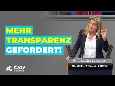 Cum-Ex-Debatte im Bundestag: Mechthilde Wittmann fordert Aufklärung!