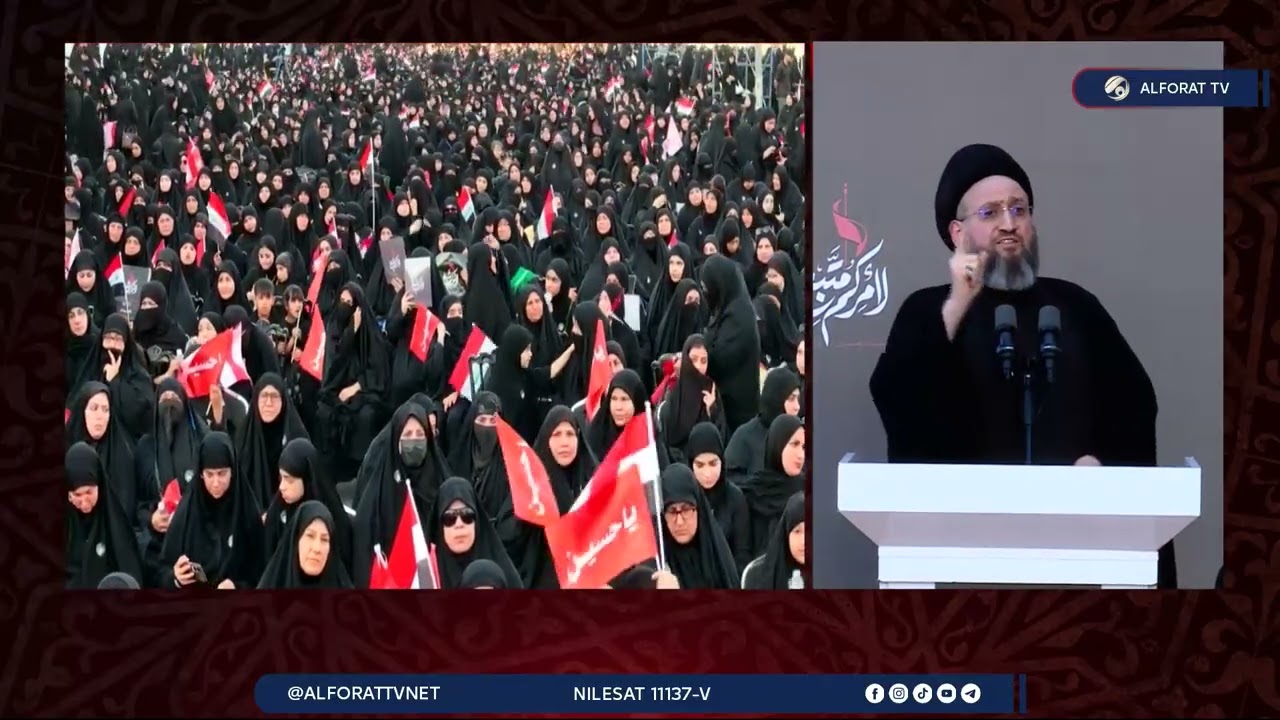 فيديو | كلمة السيد الحكيم في التجمع الحسيني السنوي الكبير #لامركم_متبع محرم ١٤٤٨هـ - ٢٠٢٦م