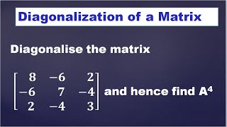 Matrices and Calculus| MA3151|Unit1|Matrices| Diagonalize the matrix| Easy method | Problem in Tamil
