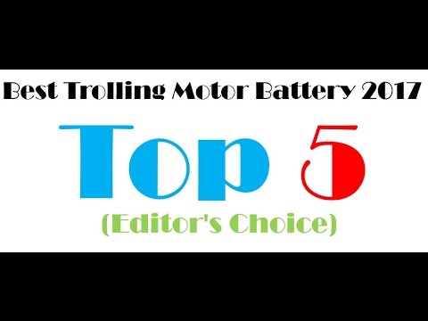 Top 5 Best Trolling Motor Battery 2017 Editor's Choice