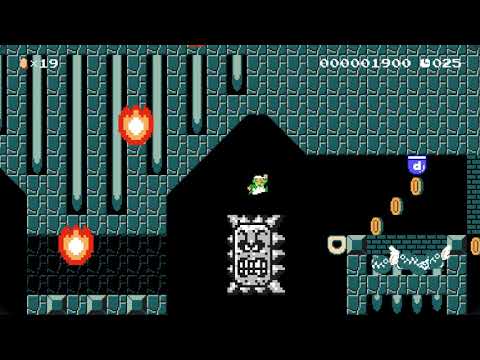 Thwompin' at your heels (30s) by chokosaki - Super Mario Maker 2 - No Commentary 1by 1bz
