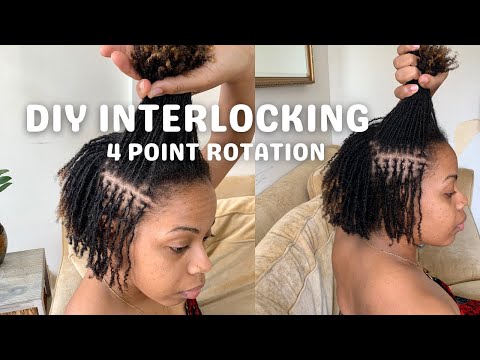 Retightening My DIY Microlocs | 4 point rotation interlocks| #microlocs #diylocs #microlocsjourney