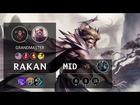 Rakan Mid vs Ekko - NA Grandmaster Patch 10.21