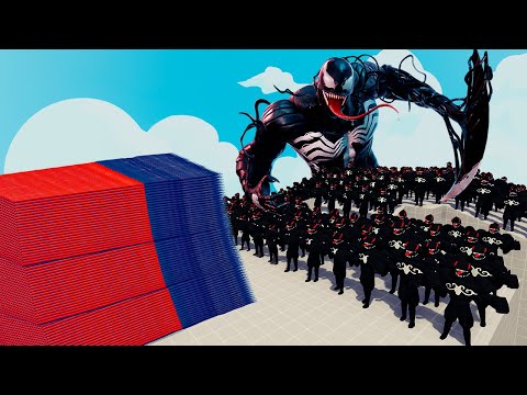 100x VENOM + 1x GIANT vs 3 EVERY GOD - Totally Accurate Battle Simulator TABS