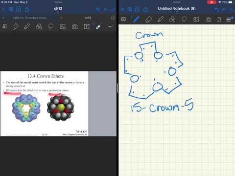 Organic 1 Ch 13 part 1: ethers