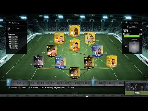 FIFA 14 | WORLD CUP GROUP D HYBRID SQUAD BUILDER W/ GAMEPLAY (England, Italy, Uruguay, Costa Rica)