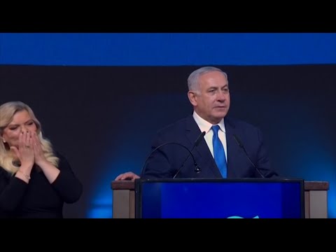 Israeli Prime Minister Benjamin Netanyahu appeared to be headed toward re-election early Wednesday, as exit polls and partial results showed him edging ahead of his main competitor in a tight race that was seen as a referendum on him. (April 10)