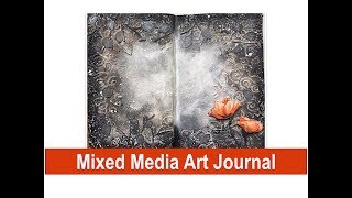 Mixed Media Art Journal Tutorial with Texture