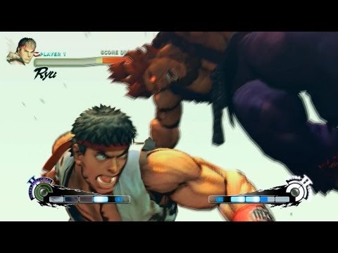 Super Street Fighter 4 AE Ver. 2012 PC Ryu Playthrough + Secret Shin Akuma Boss fight