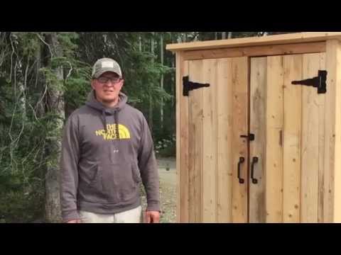 How to Build a Wood Smokehouse or Outdoor Closet