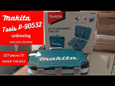 Makita rankinių įrankių rinkinys E-10883 221VNT. video