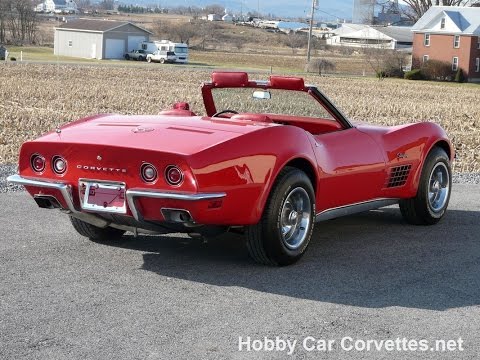 1972 Mille Miglia Red Corvette Convertible Video