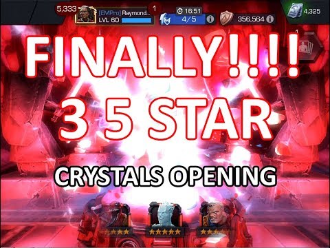 FINALLY!! - MARVEL Contest of Champions - Opening Crystals part 185 (3 5 star crystals)