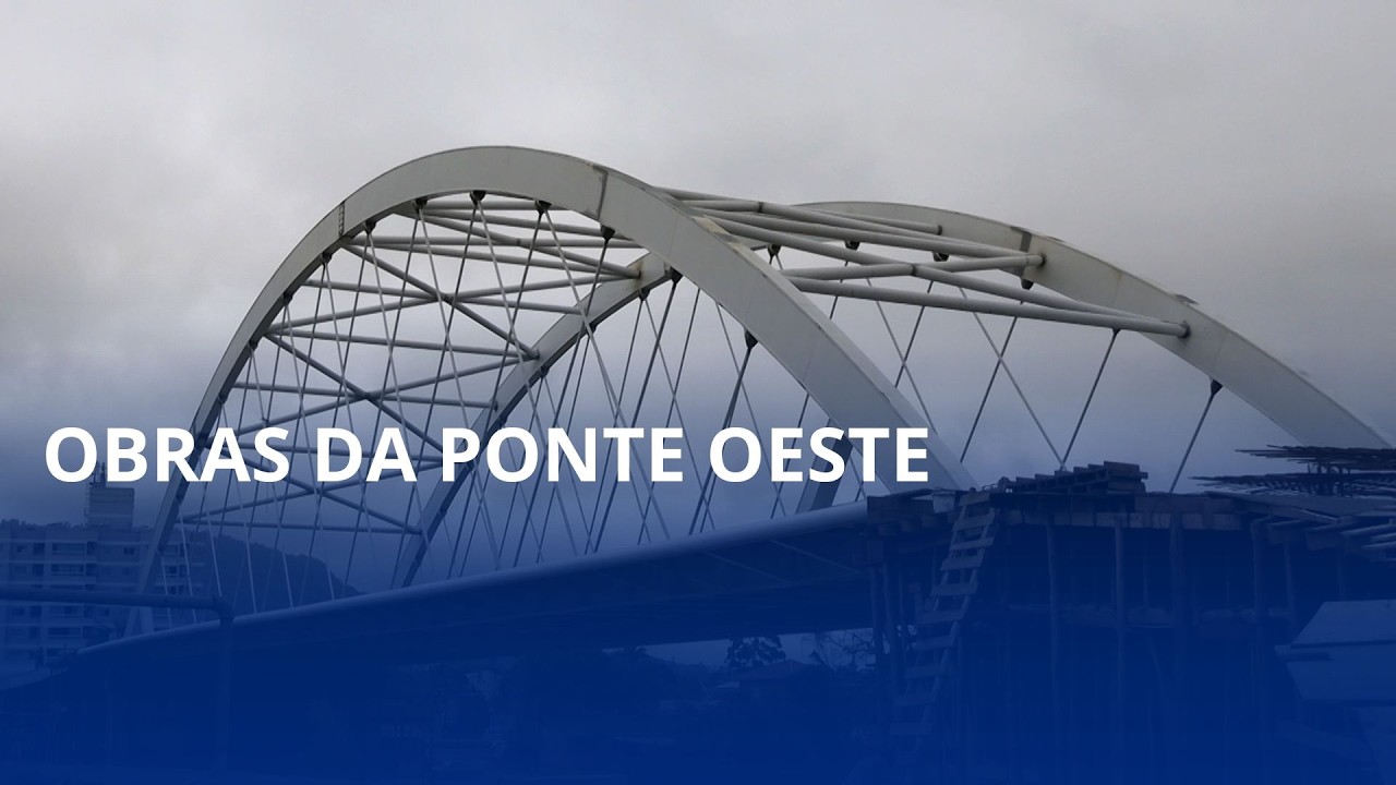 Veja como está a obra da Ponte do Acesso Oeste