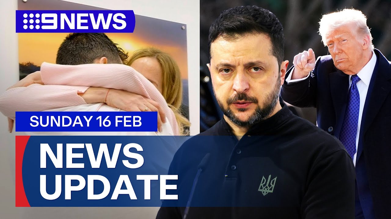 Three Israeli hostages returned to their families; Zelenskyy’s armed forces plea | 9 News Australia