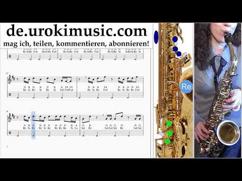 Saxophonunterricht Tenor Imagine Dragons - Thunder Noten Lernen um-i995