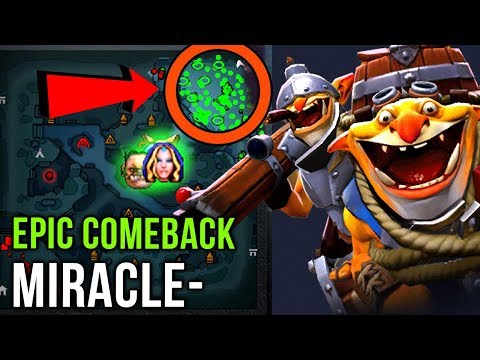 Miracle Techies Most EPIC Comeback vs Slark Hater - 128min Crazy Gameplay Dota 2
