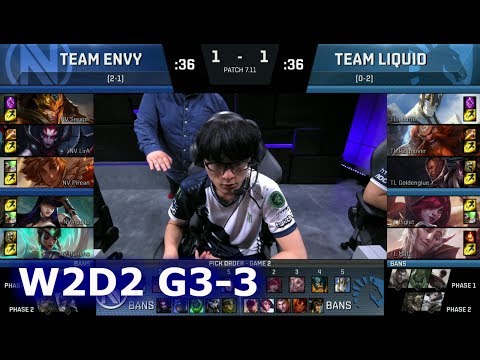 Team EnVyUs vs Liquid | Game 3 S7 NA LCS Summer 2017 Week 2 Day 2 | NV vs TL G3 W2D2