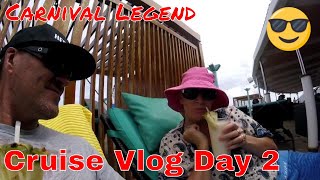 Cruise Vlog Day 2 - All at Sea on the Carnival Legend