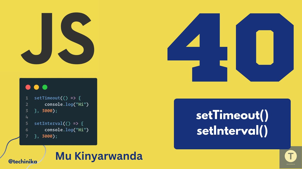 Thumbnail for Menya gukoresha setTimeout() na setInterval() 