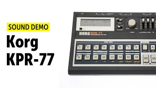 Video thumbnail for Korg KPR 77 Drum Machine Sound-Demo by Bonedo Synthesizers