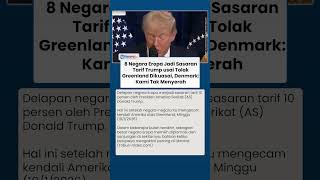 Tolak Greenland Dikuasai, 8 Negara Eropa Kena Tarif Trump, Denmark: Kami Tak Menyerah