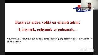 SUBÜ Lisansüstü Eğitim Enstitüsü- İlk Ders Etkinliği