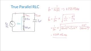 Resonance and Q Factor in True Parallel RLC Circuits