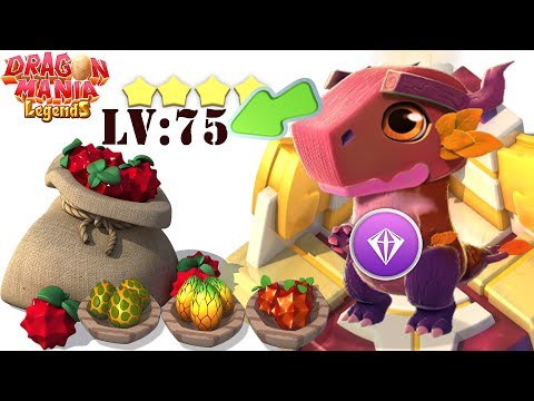 Upgrading Autumn_Dragon to Level 75 , Dragon Mania Legends | part 1339 HD