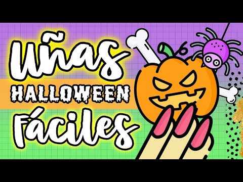 ¡FÁCILES Y DIVERTIDAS!  · 5 UÑAS HALOWEEN 2022 🎃