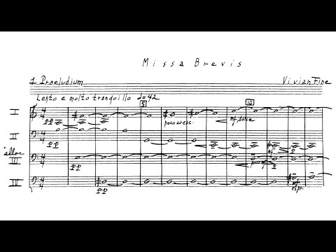Vivian Fine - Missa Brevis, for 4 cellos and tape (1972)