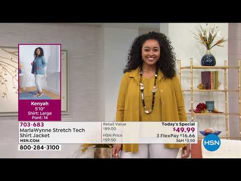 MarlaWynne Stretch Tech Shirt Jacket