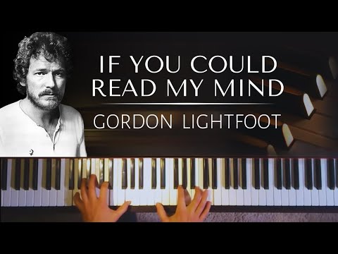 If You Could Read My Mind - Gordon Lightfoot piano tutorial
