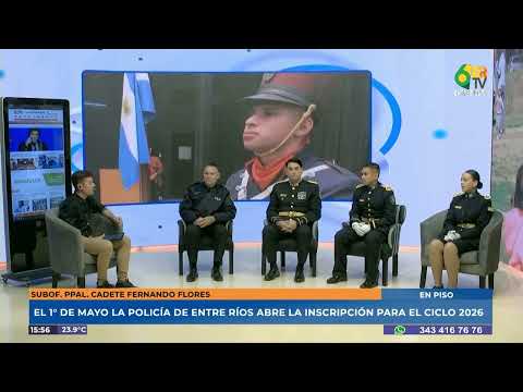 H6 - Desde el 1° de mayo, la Policía de Entre Ríos abre la inscripción de aspirantes al ciclo 2026