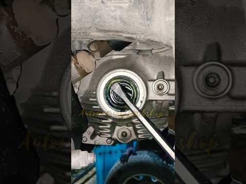 CV axial shaft seal replacement 🙄😲 part 1 #mechanic #shorts