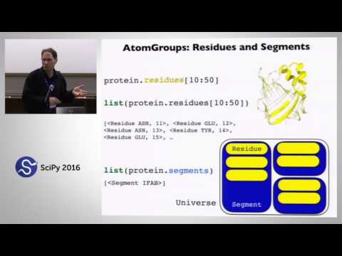 MDAnalysis A Python Package for the Rapid Analysis of Molecular Dynamics Simulations | SciPy 2016