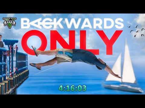 Can You Beat GTA V Without Ever Moving Forward? Part 2