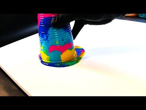 Mind-Blowing Pour Painting Technique for AMAZING Cells