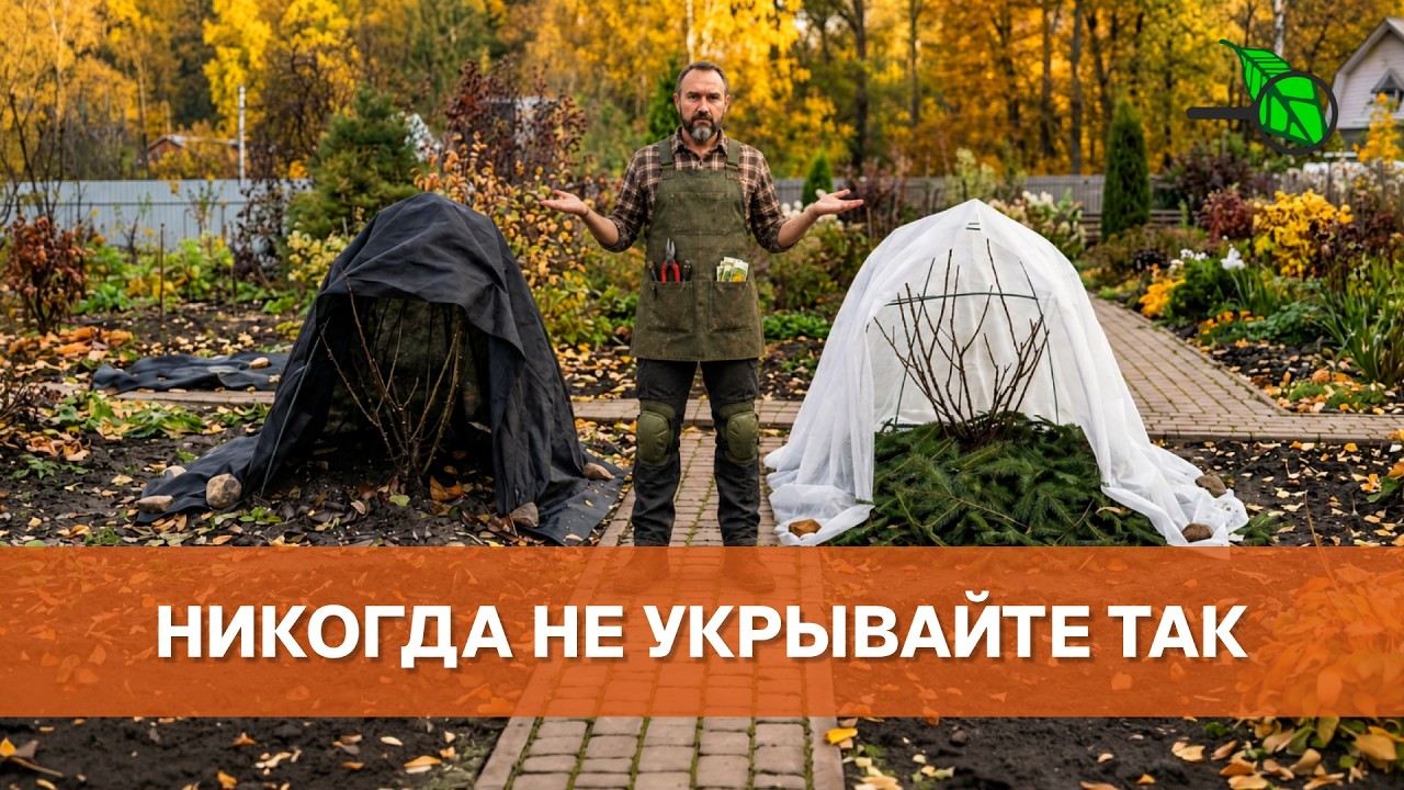 🔥 УКРЫВАЮ НА ЗИМУ ТОЛЬКО ТАК! Как утеплить розы и гортензии