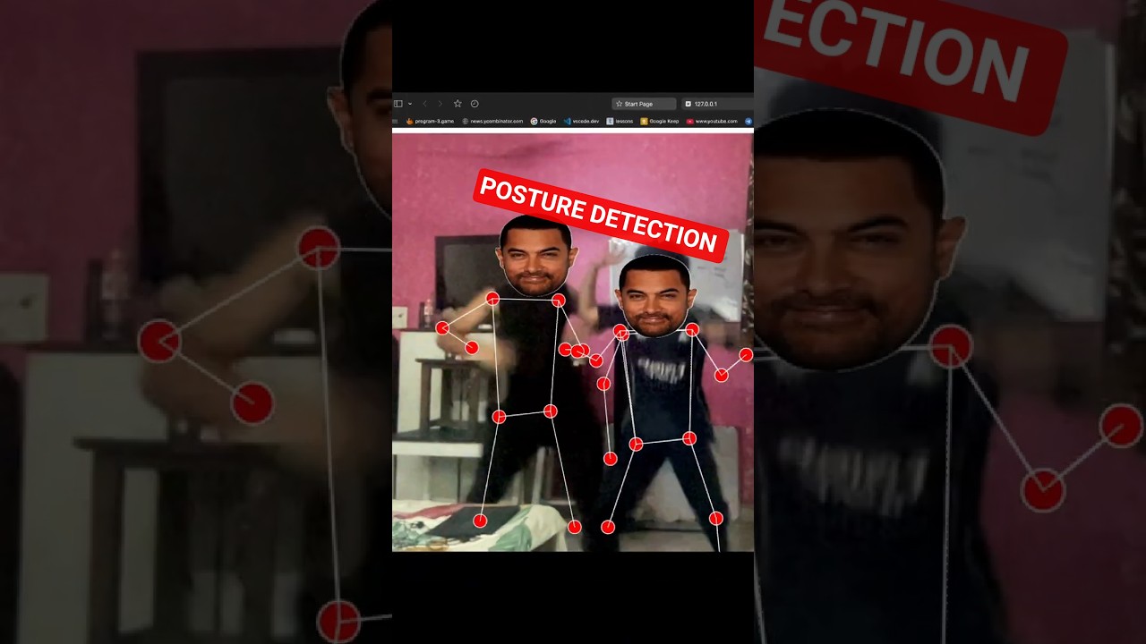 Deep learning posture tracking model using posenet #ai #tech #braingear #funny #cs #datascience