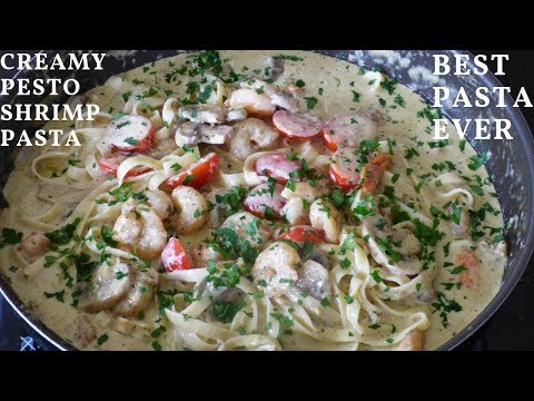 download lagu mp3 mp4 Creamy Shrimp Pesto Pasta Recipe, download lagu Creamy Shrimp Pesto Pasta Recipe gratis, unduh video klip Creamy Shrimp Pesto Pasta Recipe