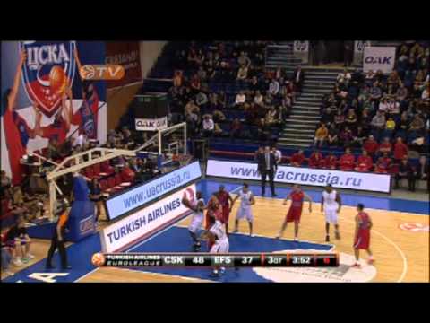 EuroLeague 2010 Week 10 highlights CSKA Moscow - Efes Pilsen