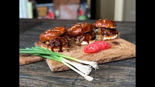 AUSSIE Grassfed Pub Burger with Beer & Banner Butter Braised Onions